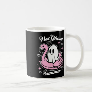 Hett Ghoul Summer Flamingo Ghost Summerween Kaffemugg