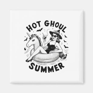 Hett Ghoul Summer Funny Halloween Outfit Costumes Magnet
