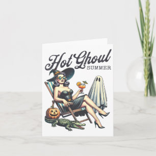 Hett Ghoul Summer Spooky Boo Beach Halloween-somma Kort