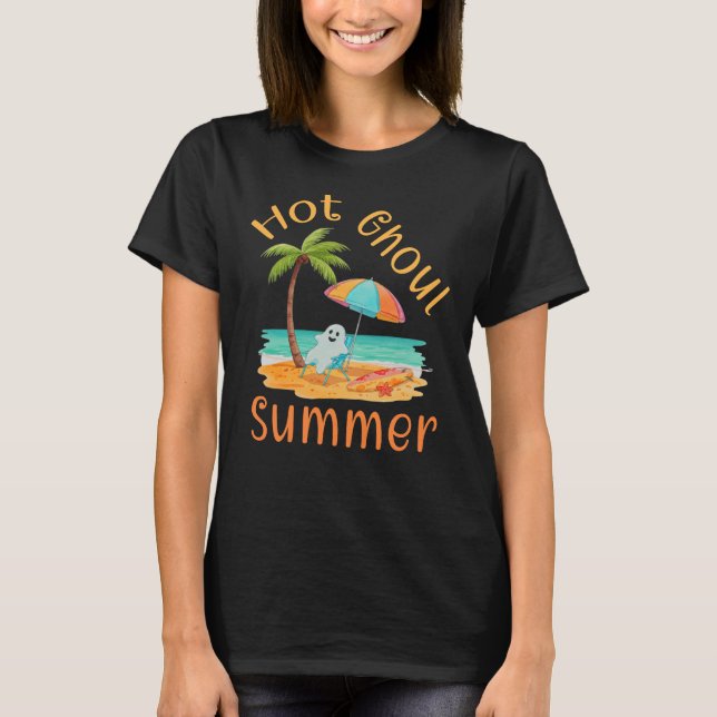 Hett Ghoul Summer, Spooky Summer T Shirt (Framsida)