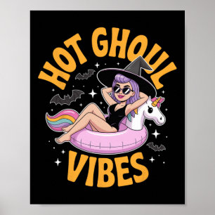 Hett Ghoul Vibes Witch Summer Halloween Costume Va Poster