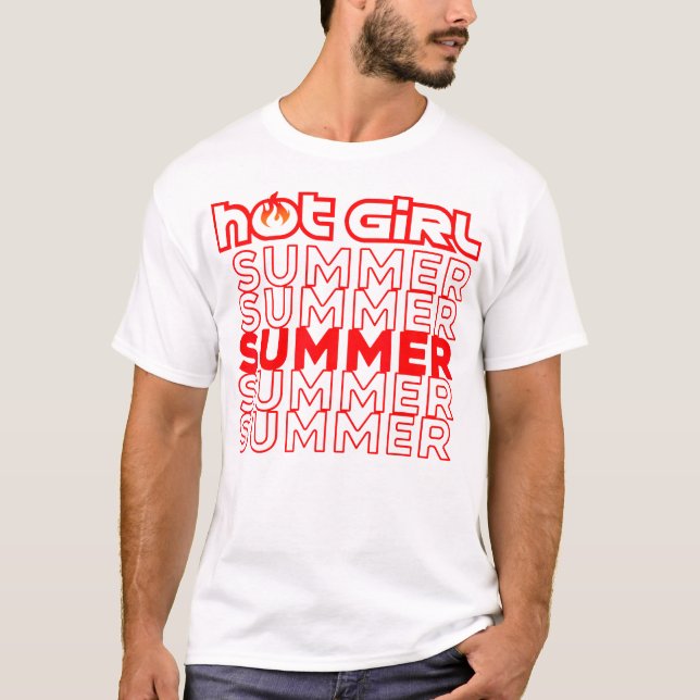 Hett Girl Summer T Shirt (Framsida)