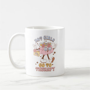 Hett Girls går till terapi för psykisk medvetenhet Kaffemugg
