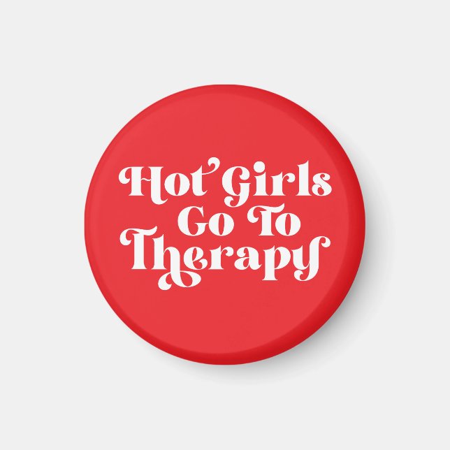 Hett Girls går till terapi Magnet (Framsidan)