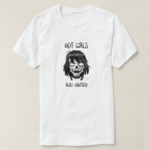 HETT GIRLS LÄS FANTASY VASST TEETH B/W MANGA CHARA