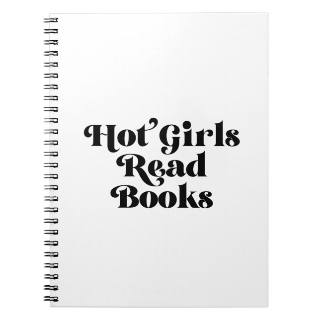Hett Girls Read Bokar Anteckningsbok (Framsidan)