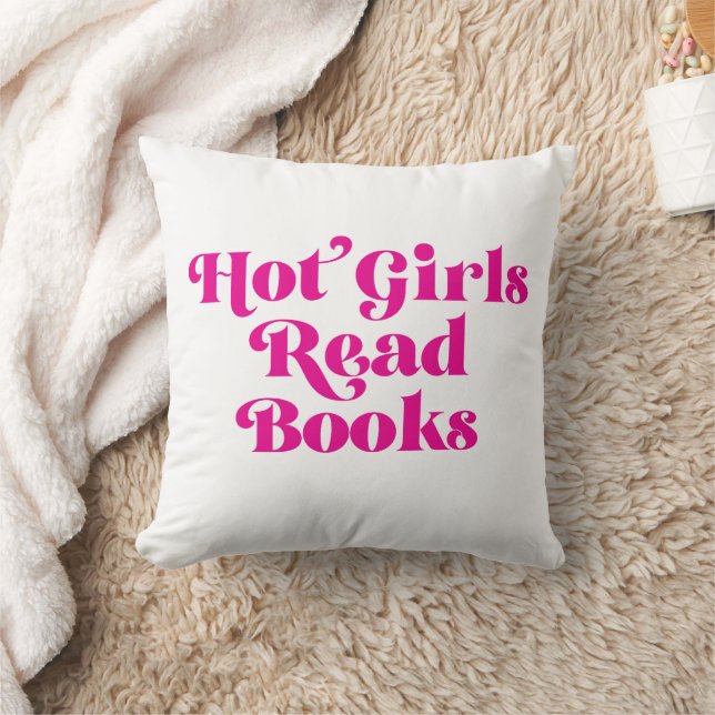 Hett Girls Read Bokar Kudde (Filt)
