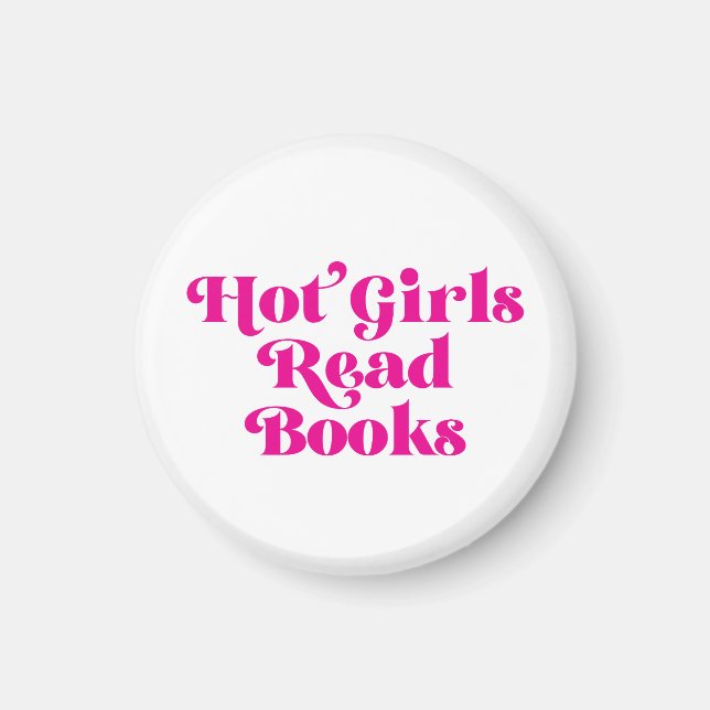 Hett Girls Read Bokar Magnet (Framsidan)
