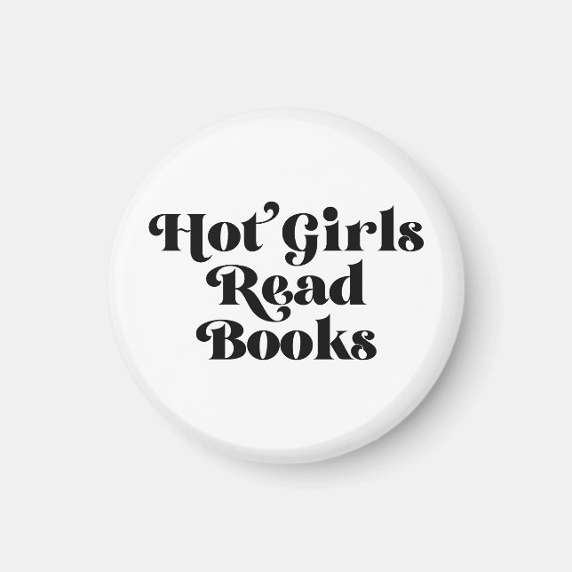 Hett Girls Read Bokar Magnet (Framsidan)
