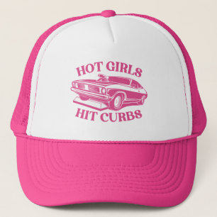 Hett Girls Slå Curbs - Rosa Keps