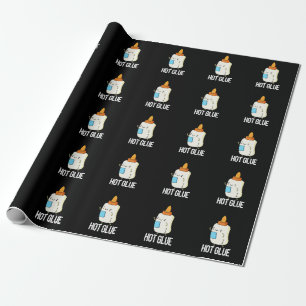 Hett Glue Funny Pun Mörk BG Presentpapper