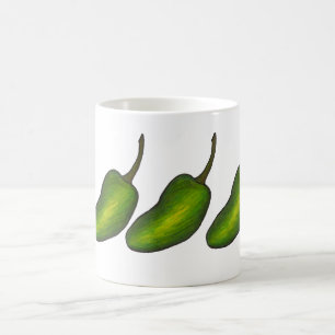 Hett Grönt Jalapeno Pepper Peppers Jalapenos Mugg