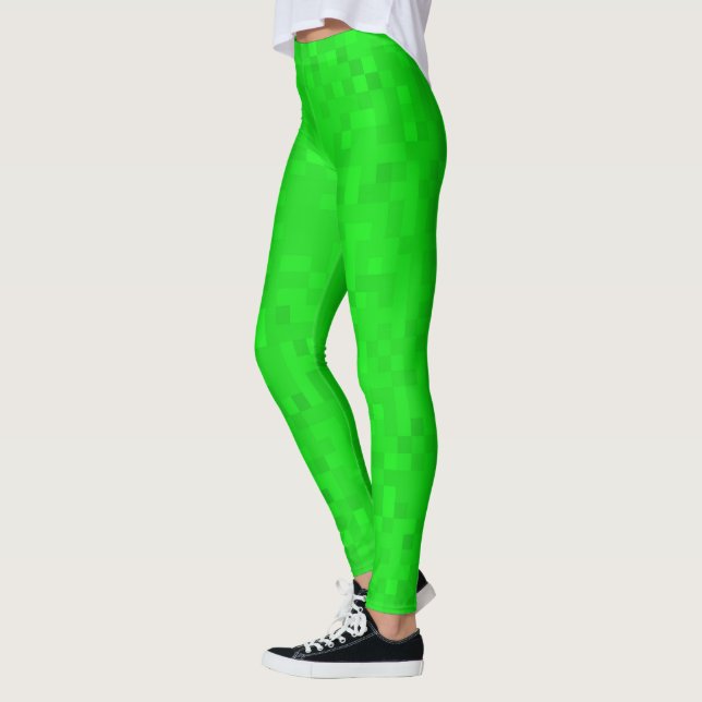 Hett Grönt Shimmer Leggings (Vänster)