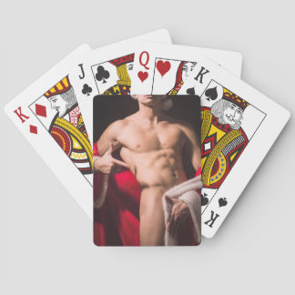 Hett Guy Poses Sexy Shirtless Santa Outfit Casinokort