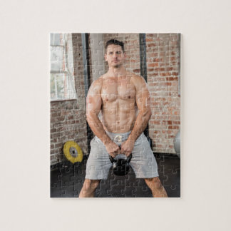 Hett Guy Sexy Shirtless Muscle Man jobbar ut hunk Pussel