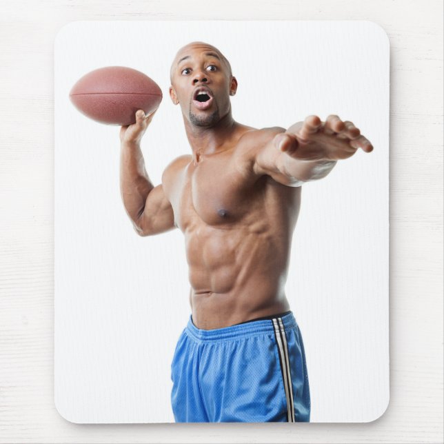 Hett Guy Sexy Shirtless Muscled Football Stud Musmatta (Framsidan)