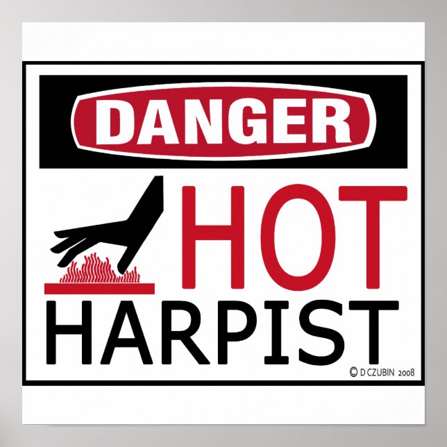 Hett Harpist Poster (Framsidan)