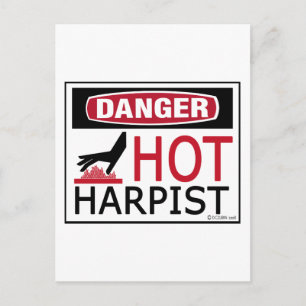 Hett Harpist Vykort