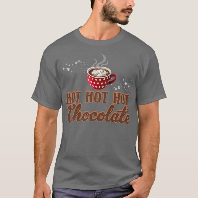 Hett Hett Hett Chocolate Sweet Mörk Cocoa Pub Tees T Shirt (Framsida)