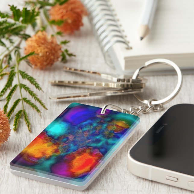 "Hett, Hett, Hett", Dubbla-sidig akrylnyckelkedja (Högra Framsidan)