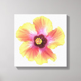 Hett Hibiscus Canvastryck