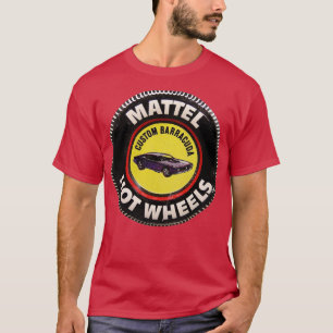 Hett Hjul Anpassningsbar Barracuda Red Line Button T Shirt