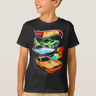 Hett Hjul Birthday T Shirt, Hett Hjul Tema Part Shirt