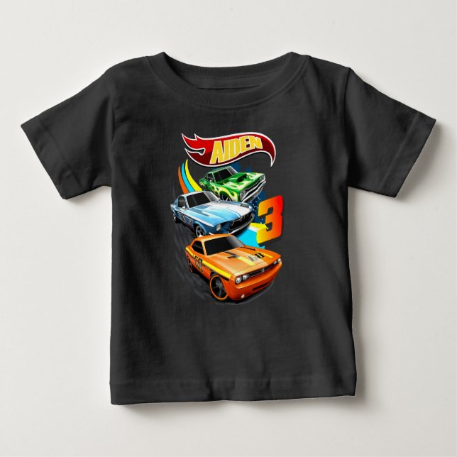 Hett Hjul Birthday T Shirt, Hett Hjul Tema Part T Shirt (Framsida)