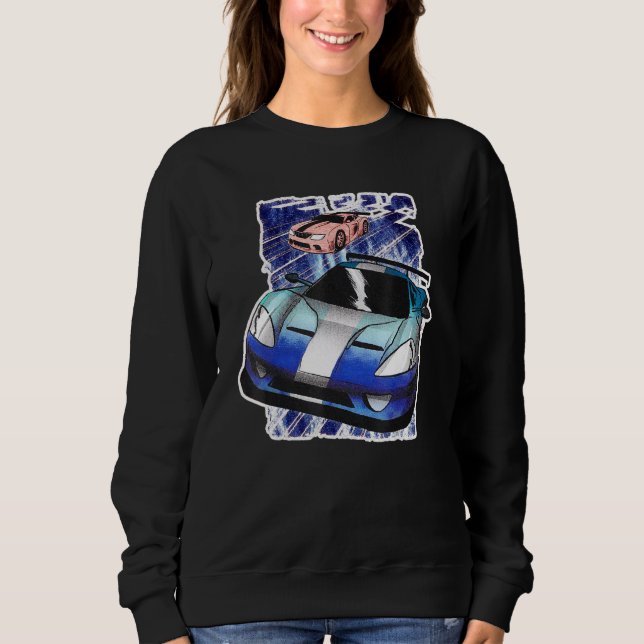 Hett Hjul Hett Bilbilars raster i Tävling bilgraps T Shirt (Framsida)