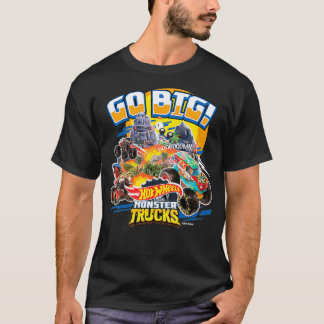Hett Hjul Monster Lastbilar Go Big T Shirt