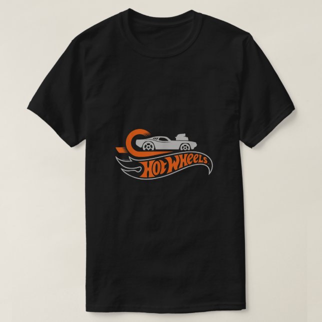 Hett Hjul-slinga och bilLogotyp  T Shirt (Design framsida)