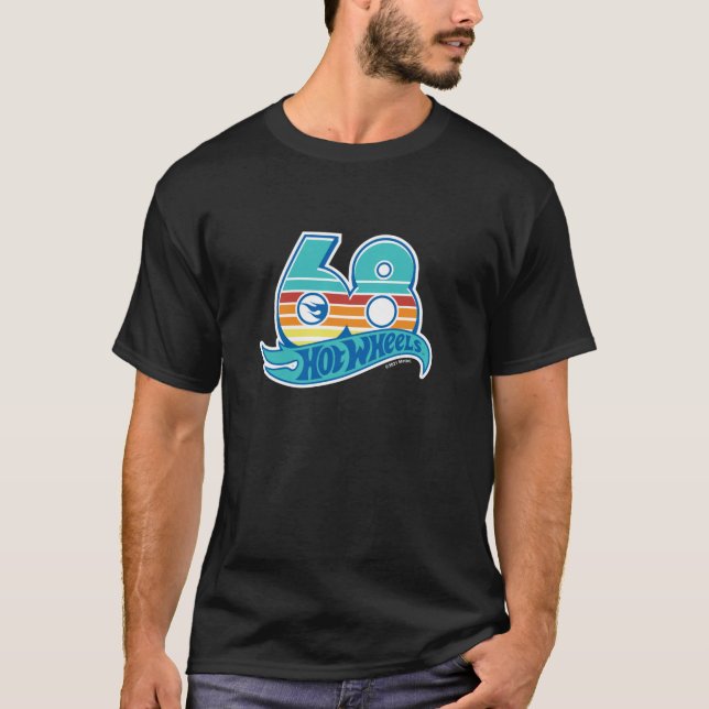 Hett Hjul Summer Retro 68 Logotyp Swea T Shirt (Framsida)