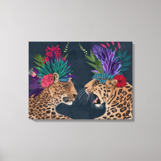 Hett House Leopards | Ett par Canvastryck (Framsida)