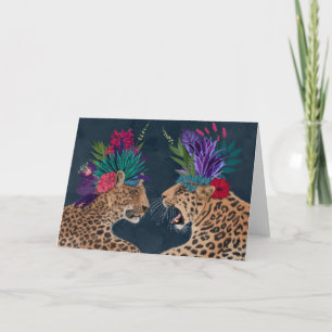 Hett House Leopards Ett par Kort