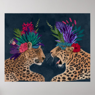 Hett House Leopards   Ett par Poster