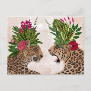 Hett House Leopards   Par Vykort