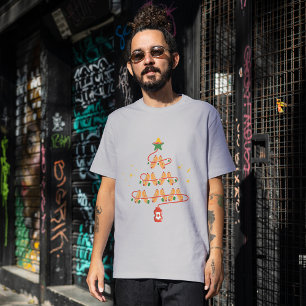 Hett Hund älskare Julgran T Shirt