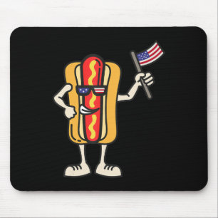 Hett Hund American Flagga juli 4:e Patriotic BBQ C Musmatta