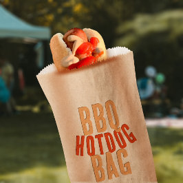 Hett Hund BBQ Food Papper Bag