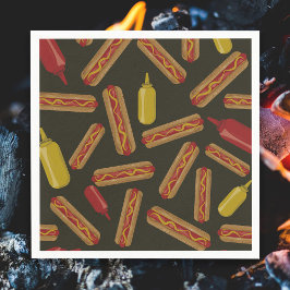 HETT HUND BBQ PAPPERSSERVETT