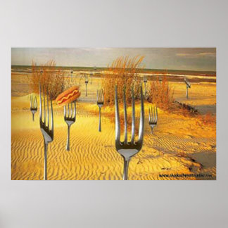 Hett Hund Beach Poster