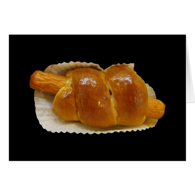 Hett Hund Cake ... Asiatisk dessert Hälsningskort (Framsidan Horizontal)