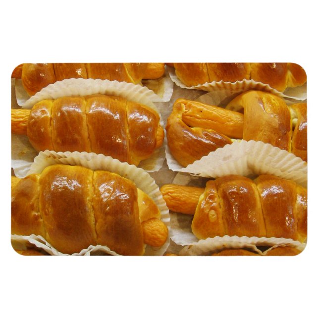 Hett Hund Cake ... Asiatisk dessert Magnet (Horisontell)