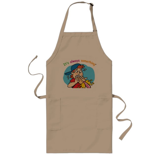 Hett Hund Chefs BBQ Apron Långt Förkläde (Framsidan)