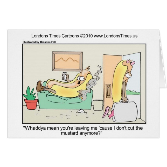 Hett Hund Divorces Funny Tees Mugg & Gifts Hälsningskort (Framsidan Horizontal)