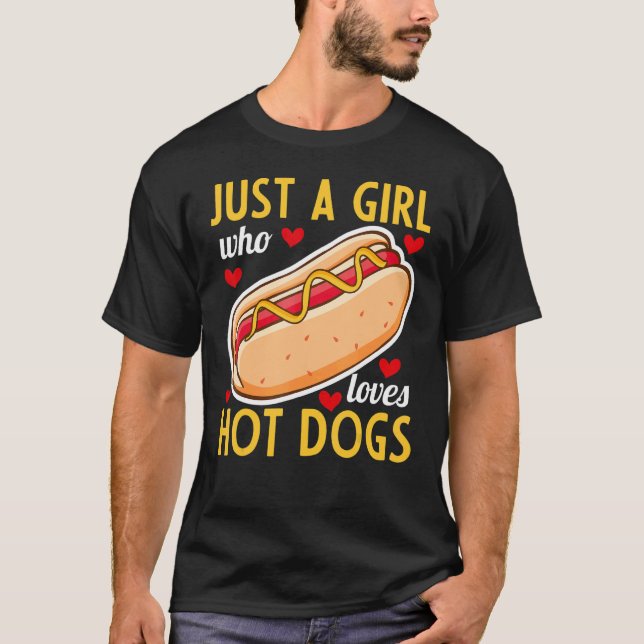 Hett Hund Eatera Hett Hund Bara en flicka som Kärl T Shirt (Framsida)