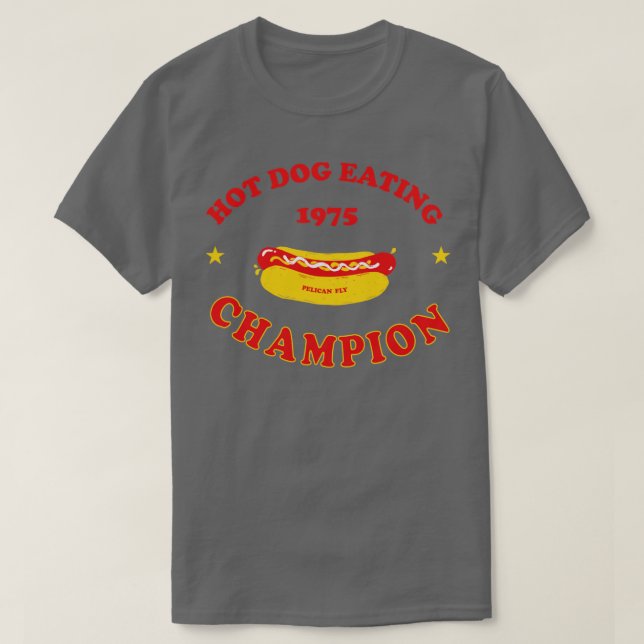Hett Hund Eating Champion T Shirt (Design framsida)