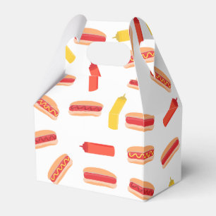 Hett Hund Fast Food BBQ Mönster Presentaskar