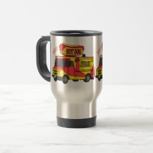 Hett hund food lastbil tecknad illustration resemugg
