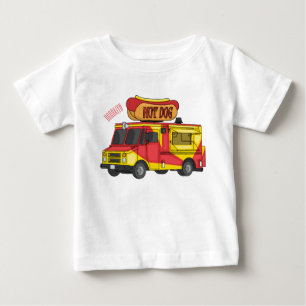 Hett hund food lastbil tecknad illustration t shirt